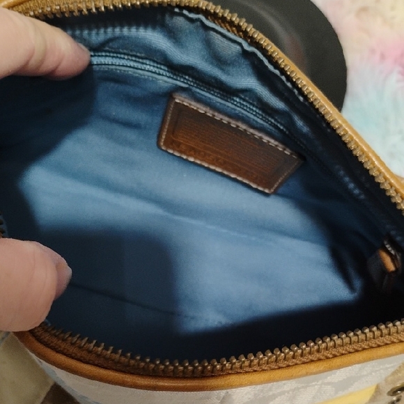 SALE! Authentic Coach Pastel Patchwork Small Vintage Y2K Shoulder Bag W Hangtag - Picture 10 of 16